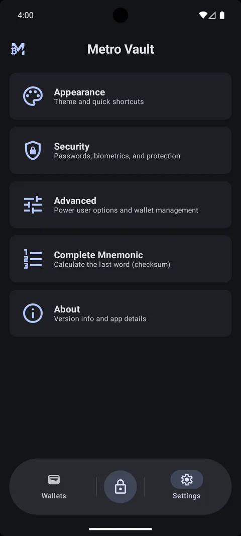 Appearance, security, and mnemonic tools
